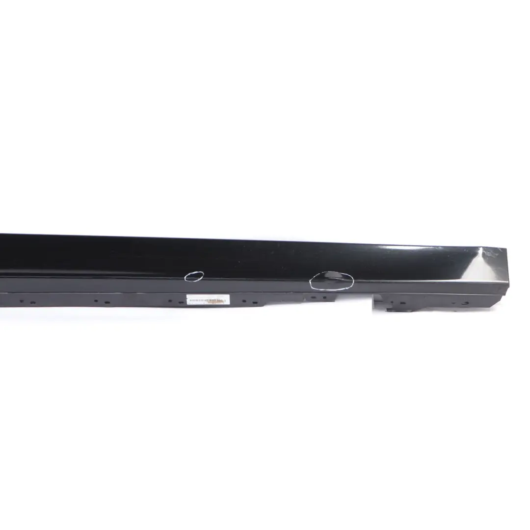 BMW F30 F31 Side Skirt Sill Strip Right O/S Black Sapphire Metallic - 475