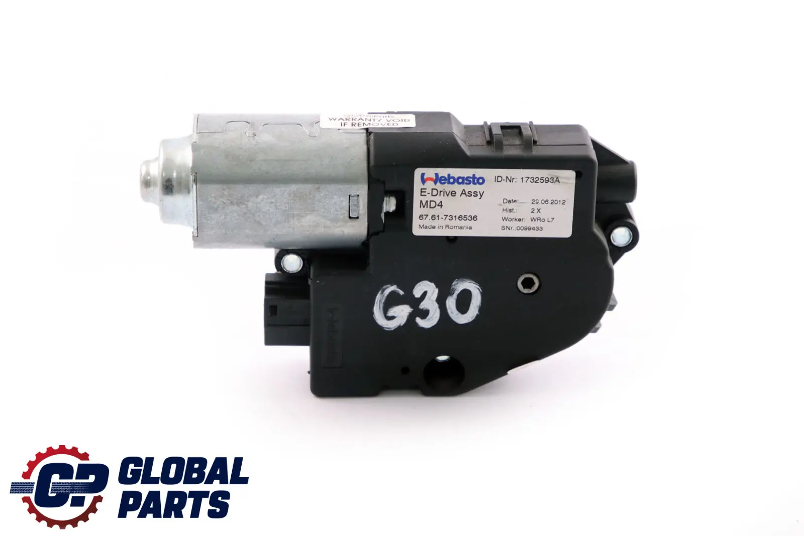 BMW G30 G11 G12 Sunroof Sliding Roof Drive Unit Motor Actuator