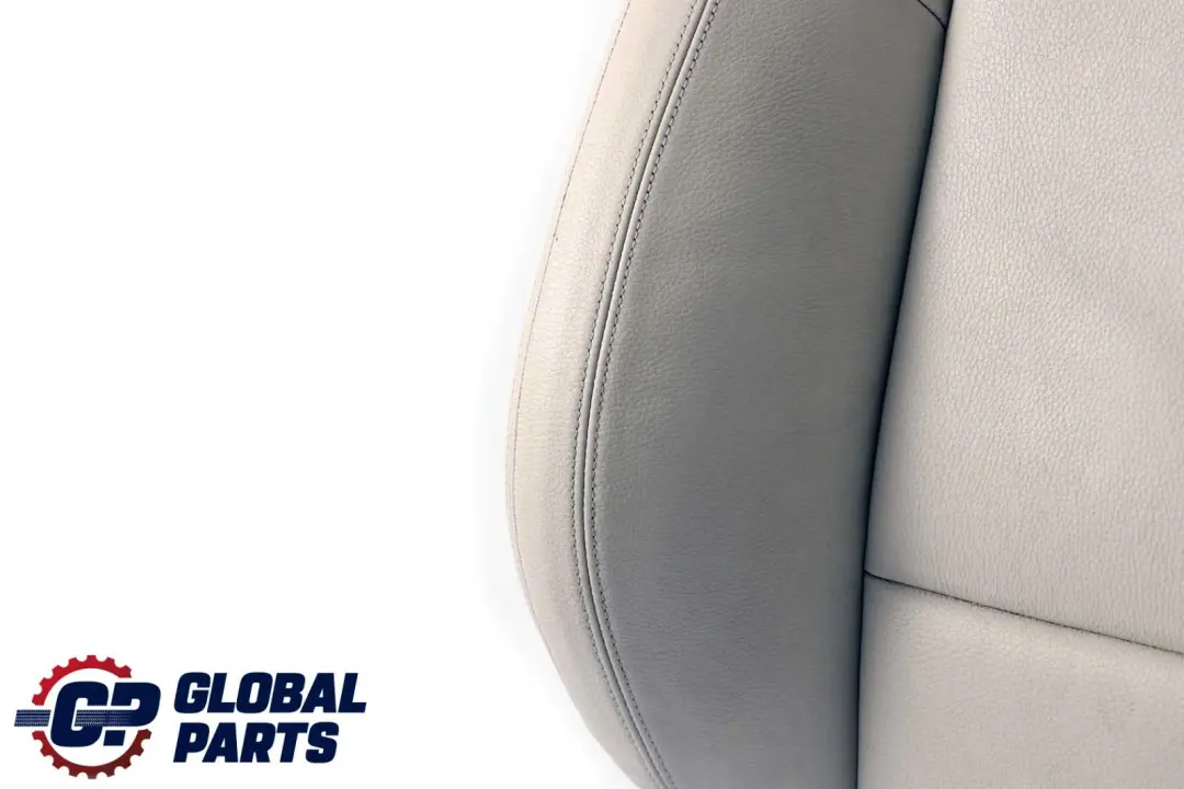 BMW 7 F01 Front Left Sport Seat N/S Heated Backrest Cover Padding Leather White