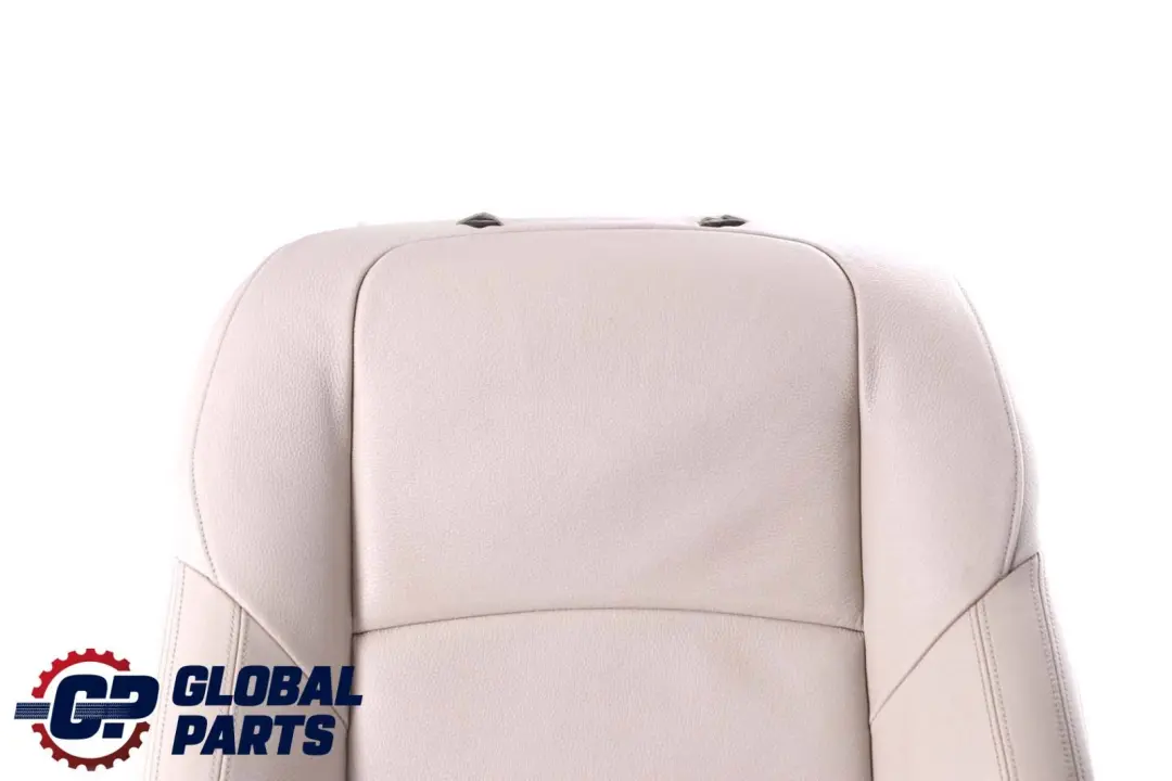 BMW 7 F01 Front Left Sport Seat N/S Heated Backrest Cover Padding Leather White