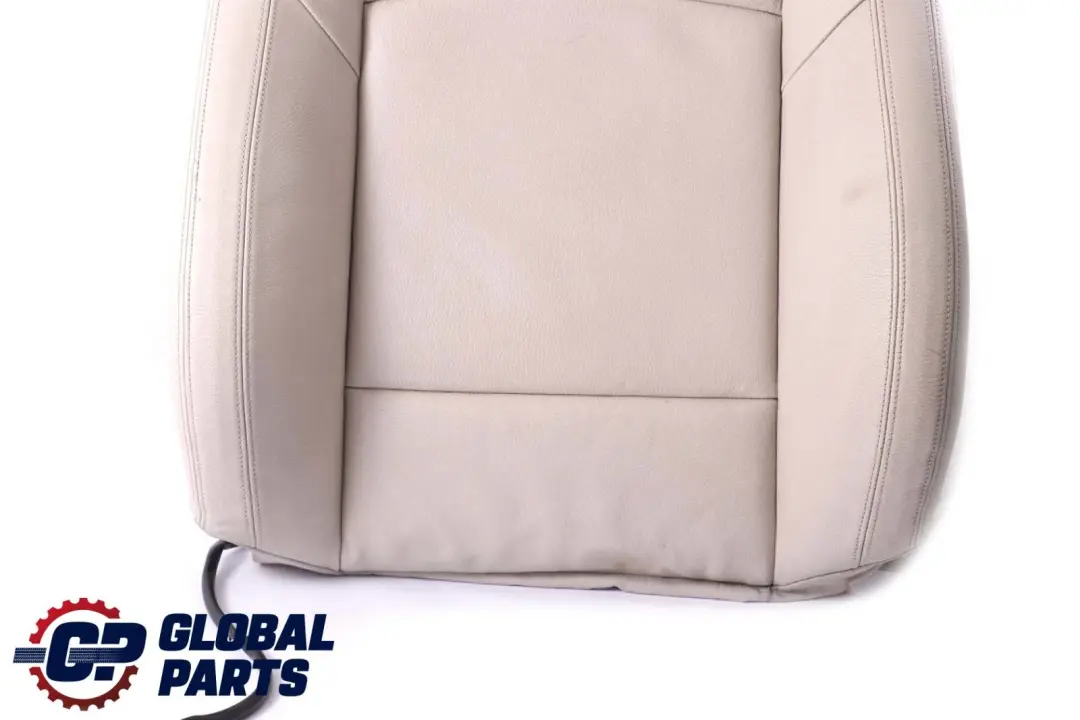 BMW 7 F01 Front Left Sport Seat N/S Heated Backrest Cover Padding Leather White