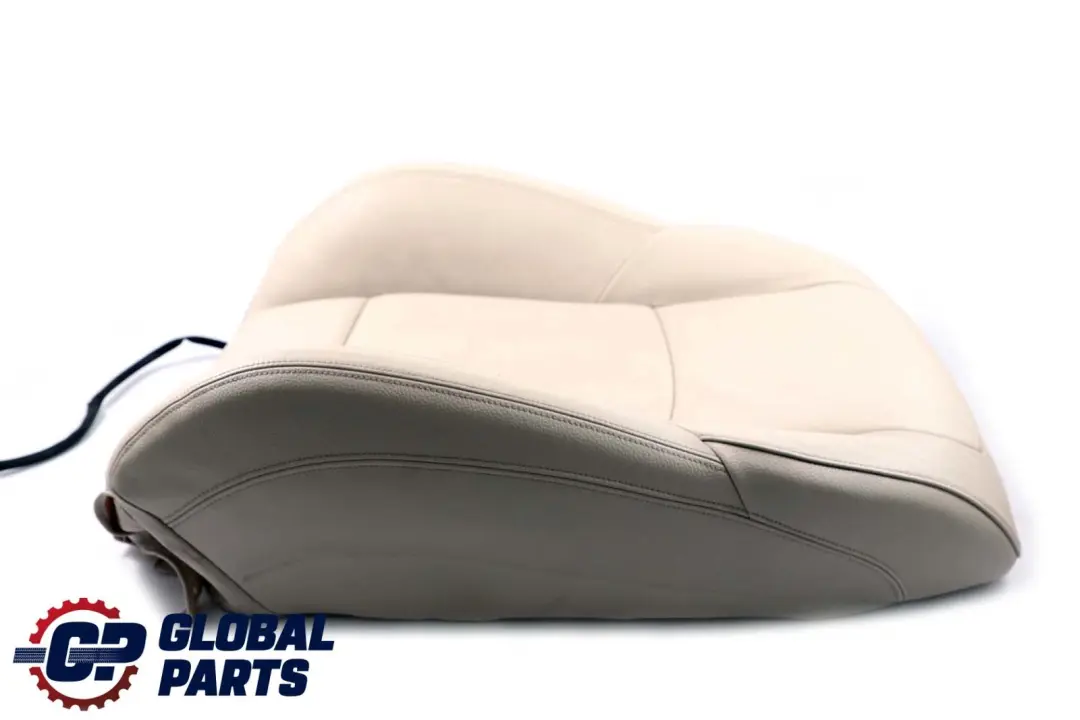 BMW 7 F01 Front Left Sport Seat N/S Heated Backrest Cover Padding Leather White