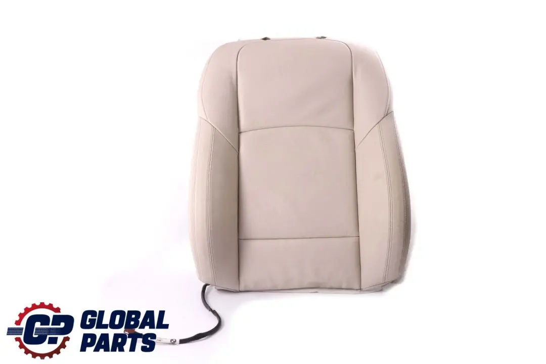 BMW 7 F01 Front Left Sport Seat N/S Heated Backrest Cover Padding Leather White