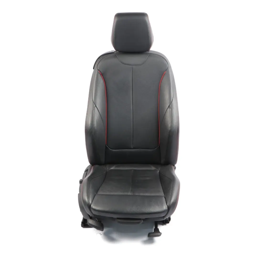 Front Seat BMW F21 F22 Right O/S M Sport Heated Leather Dakota Black Accent Red