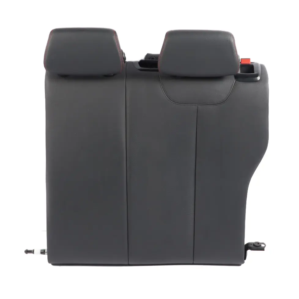 BMW F20 F21 Asiento Trasero Izquierdo Respaldo Funda Asiento Cuero Negro Hilo