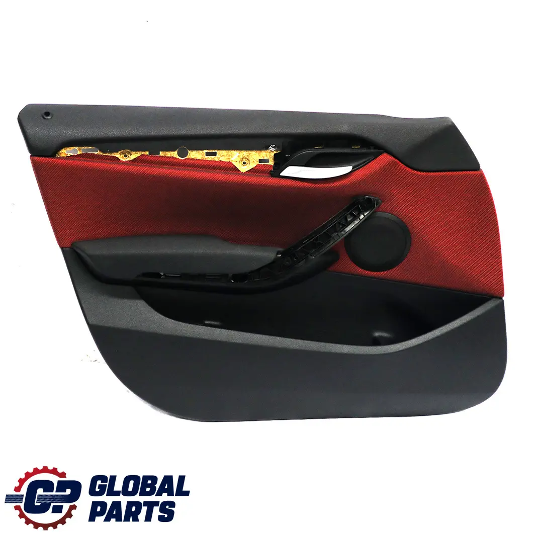 BMW X1 E84 Rivestimento Pannello Portiera Lato Sinistro Tessuto Rosso Vermiglio