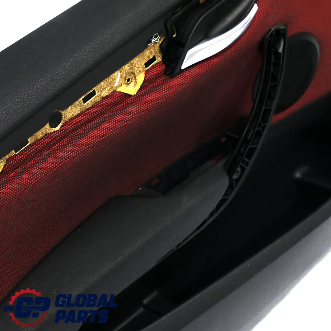 BMW X1 E84 Rivestimento Pannello Portiera Lato Sinistro Tessuto Rosso Vermiglio