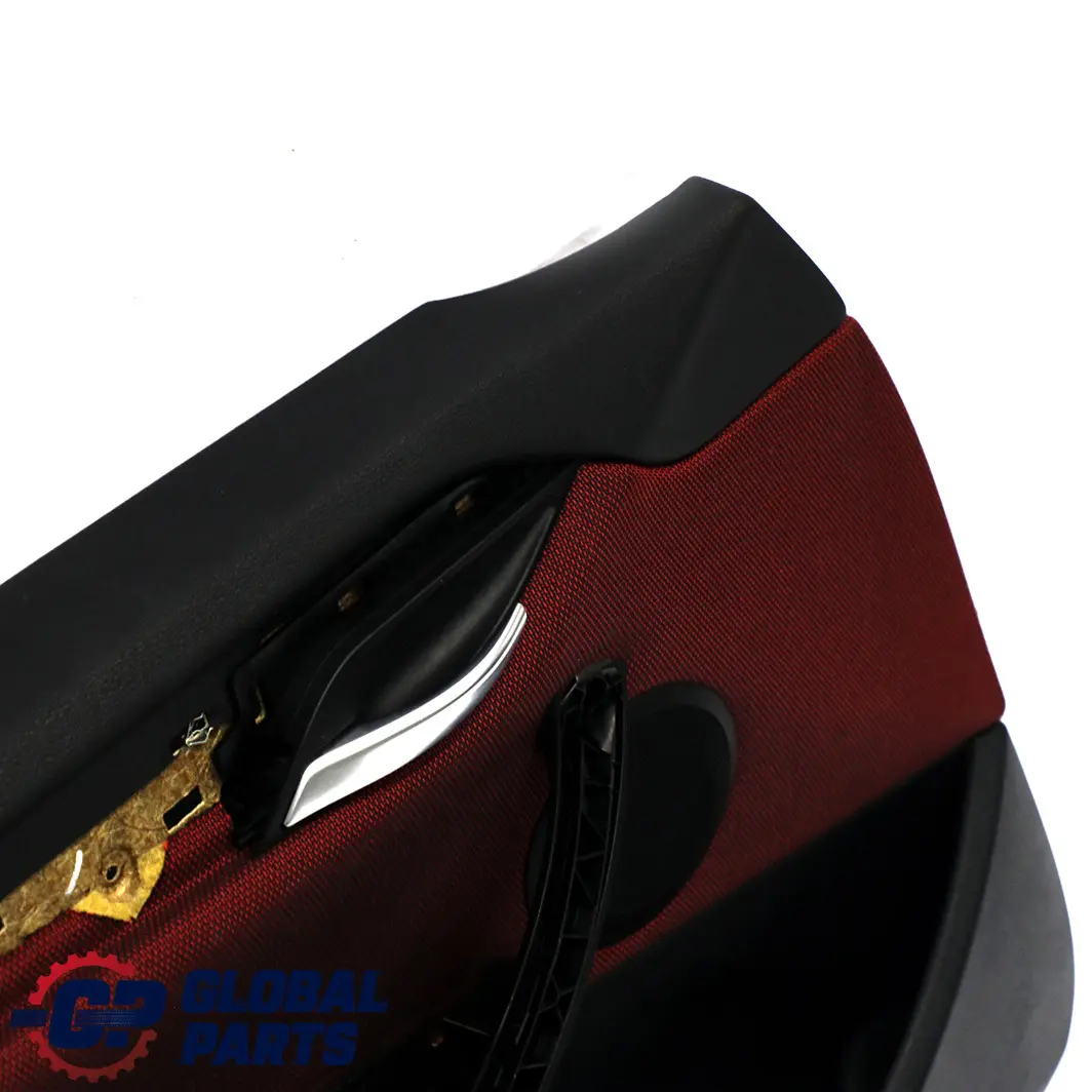 BMW X1 E84 Rivestimento Pannello Portiera Lato Sinistro Tessuto Rosso Vermiglio