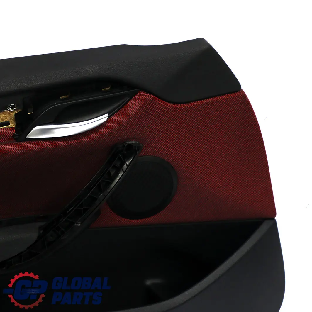 BMW X1 E84 Rivestimento Pannello Portiera Lato Sinistro Tessuto Rosso Vermiglio