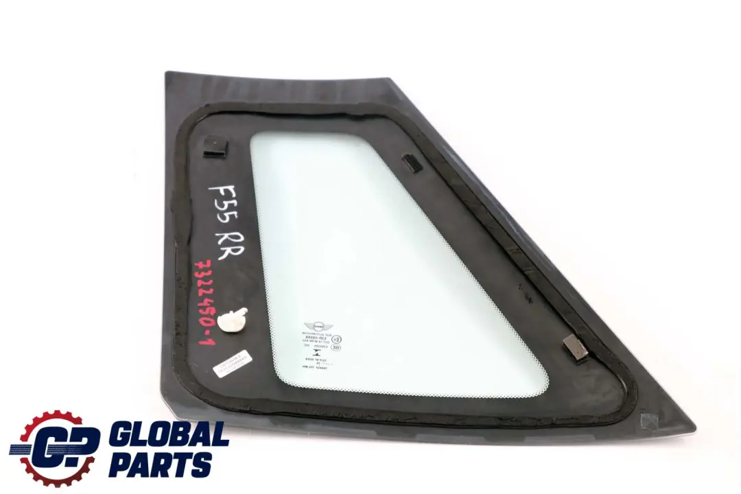 Mini Cooper F55 Rear Right O/S Quarter Door Side Window Glass Green AS2