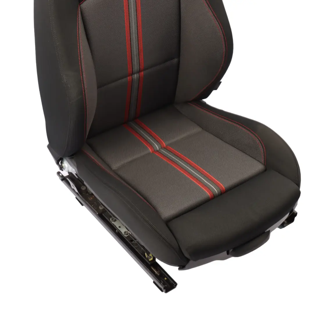 BMW X1 E84 Sport Front Left N/S Seat Cloth Median Anthracite Red 7324179