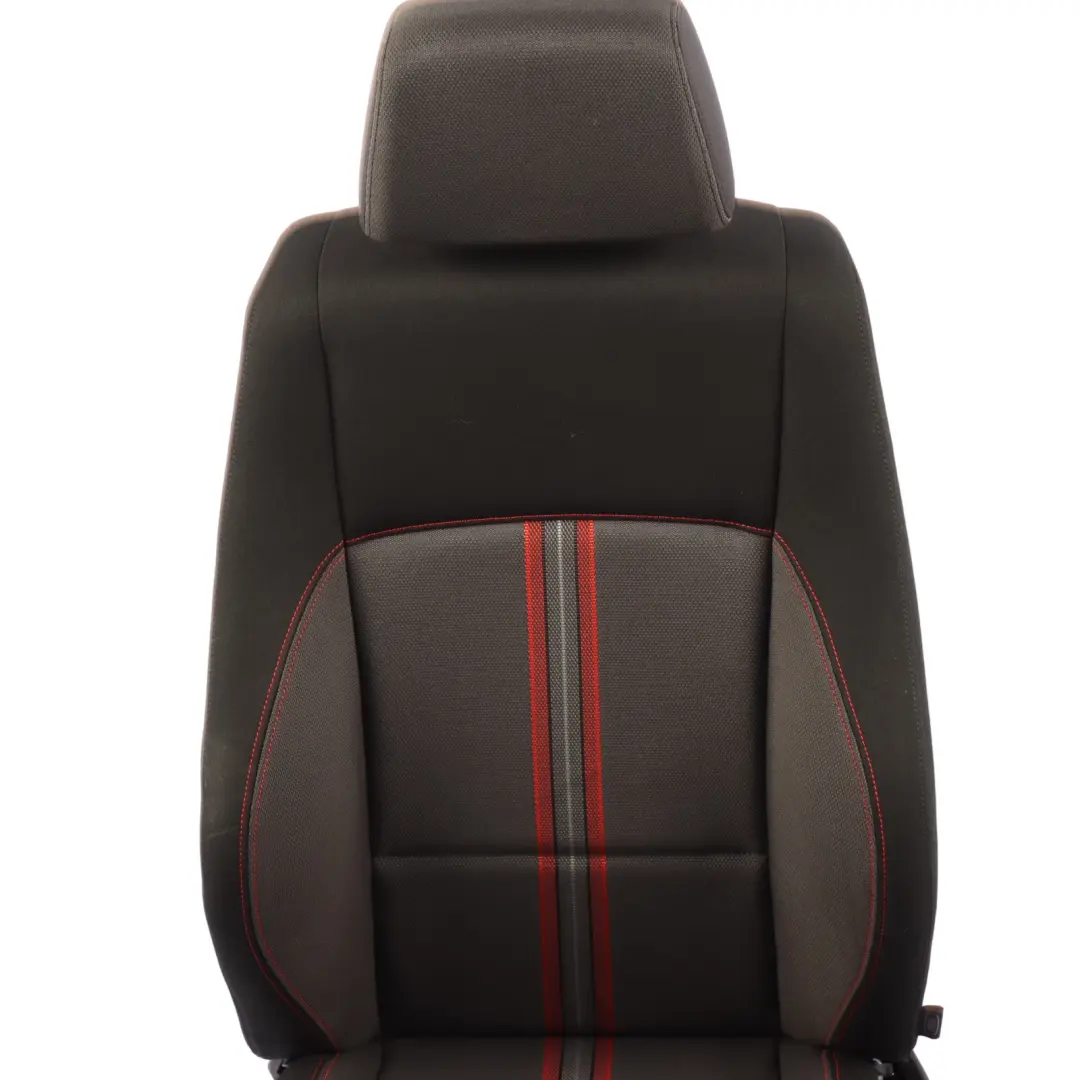 BMW X1 E84 Sport Front Left N/S Seat Cloth Median Anthracite Red 7324179