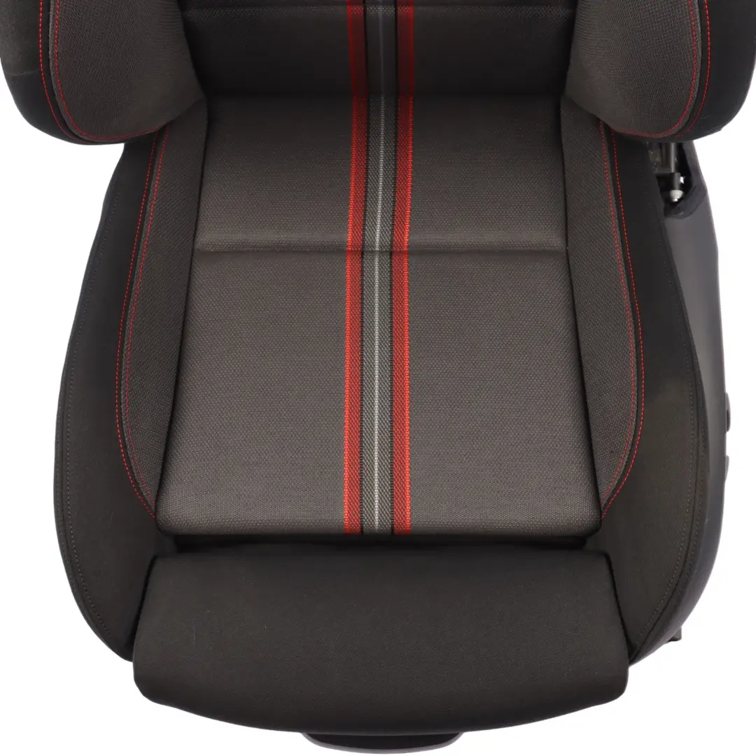 BMW X1 E84 Sport Front Left N/S Seat Cloth Median Anthracite Red 7324179