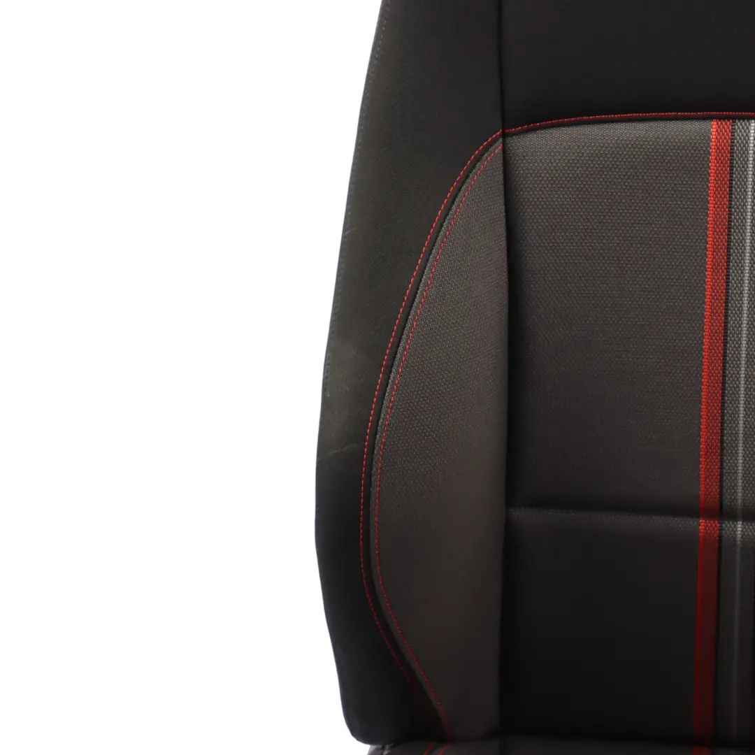 BMW X1 E84 Sport Front Left N/S Seat Cloth Median Anthracite Red 7324179