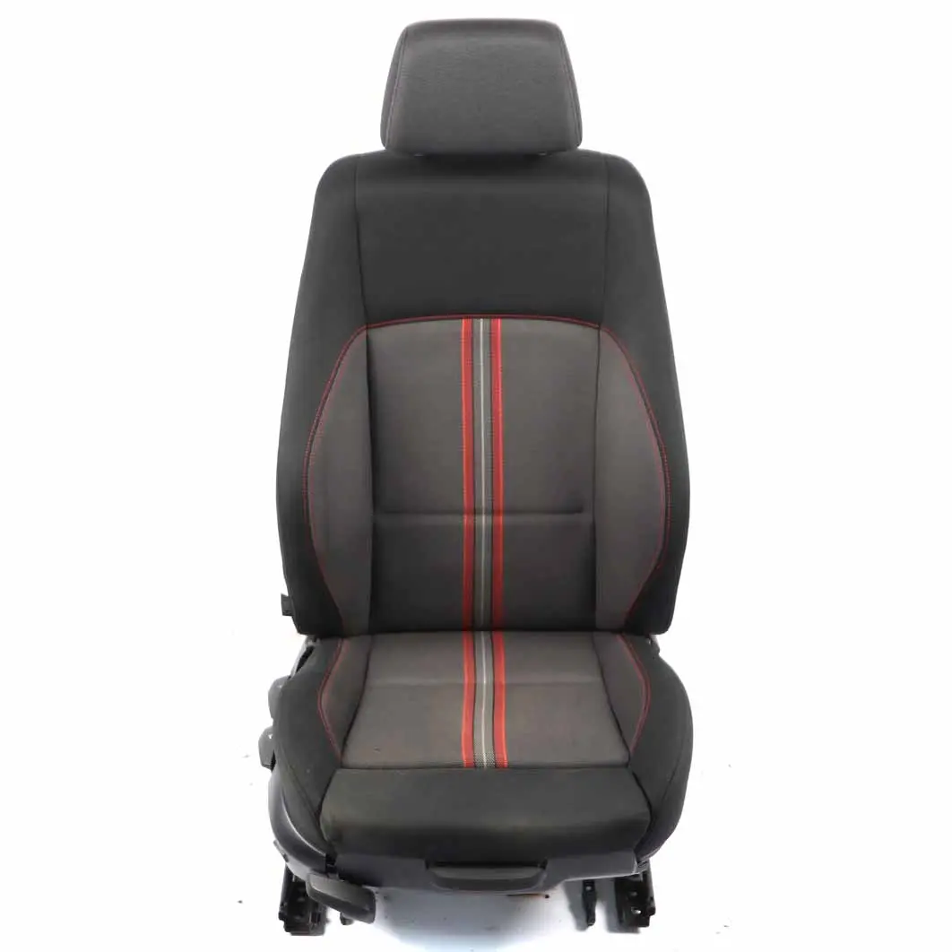 BMW X1 E84 Front Right M Sport Seat Cloth Anthracite Red 7324180