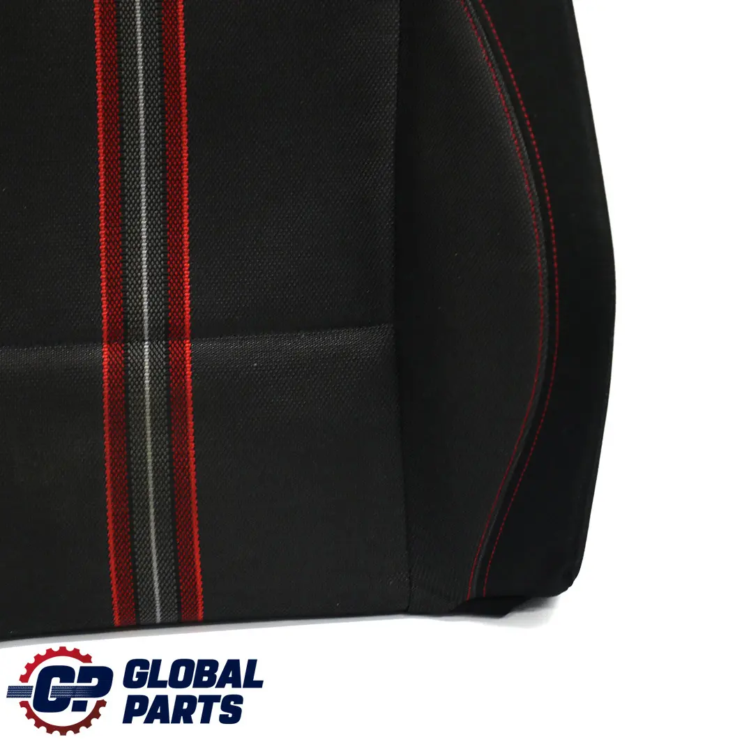 BMW X1 E84 Front Right O/S Sport Seat Backrest Cover Cloth Anthracite Red