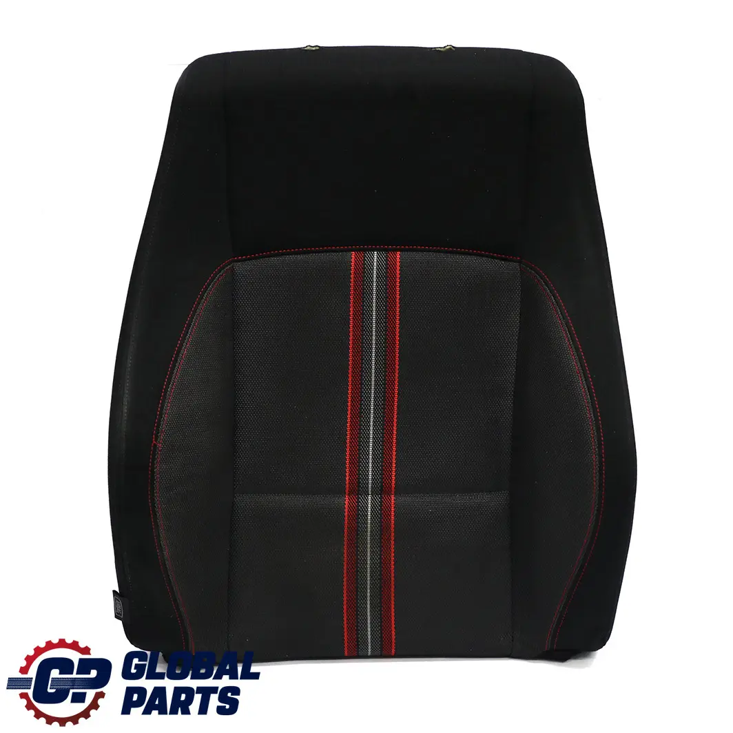 BMW X1 E84 Front Right O/S Sport Seat Backrest Cover Cloth Anthracite Red