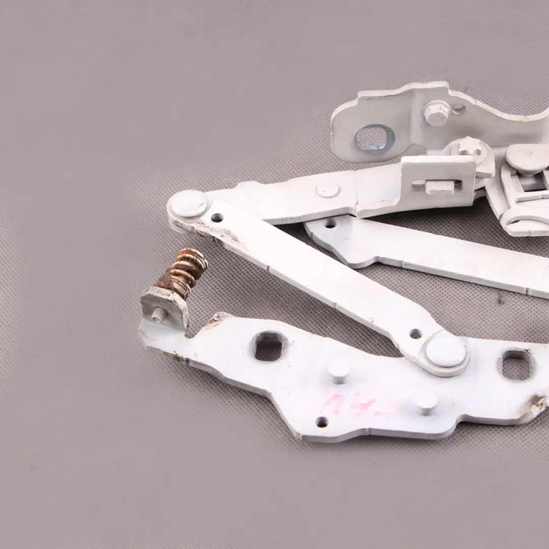 Hood Bonnet Hinge BMW Z4 E89 Left Engine N/S Alpinweiss Alpine White 300 7285817