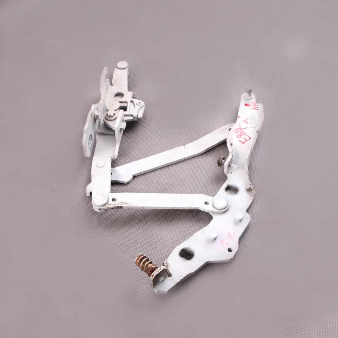 Hood Bonnet Hinge BMW Z4 E89 Left Engine N/S Alpinweiss Alpine White 300 7285817