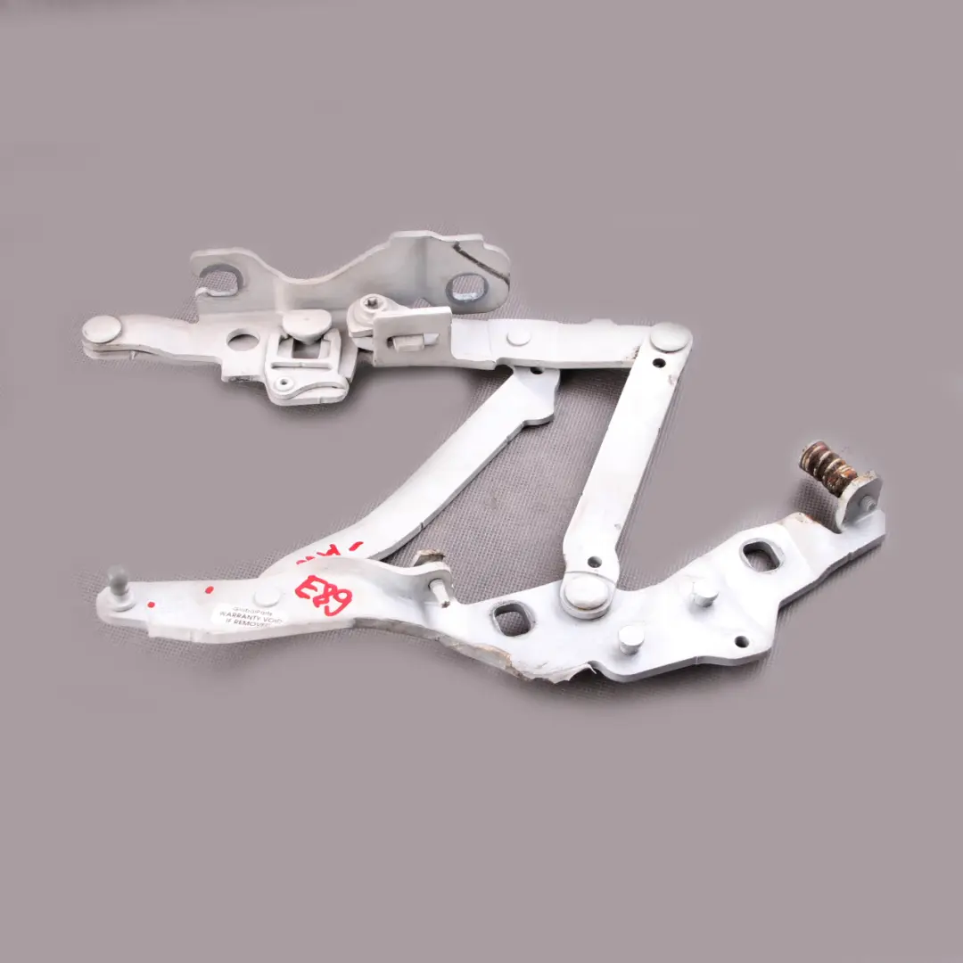 Hood Bonnet Hinge BMW Z4 E89 Right Engine O/S Alpinweiss Alpine White 7285818