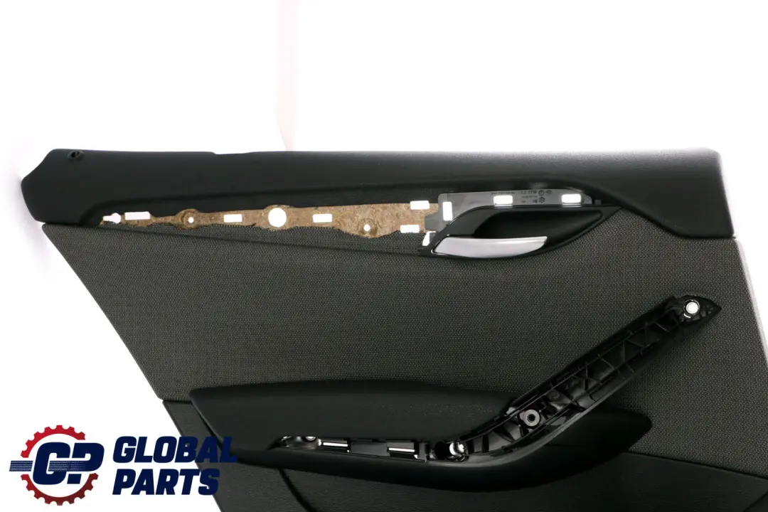 BMW X1 E84 Panel puerta tras. izq. tela antracita plata