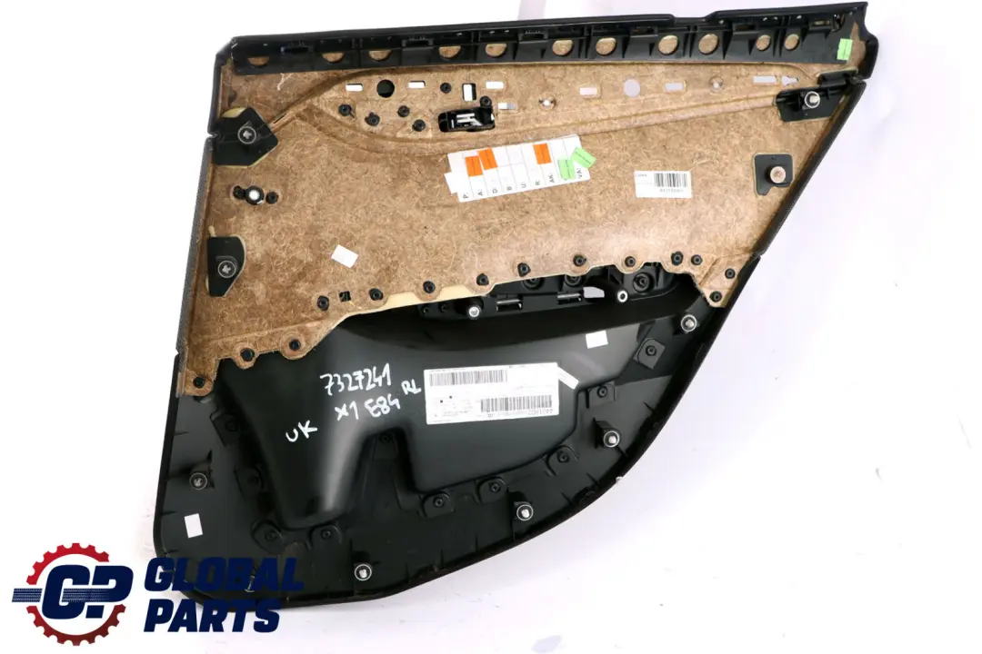 BMW X1 E84 Panel puerta tras. izq. tela antracita plata