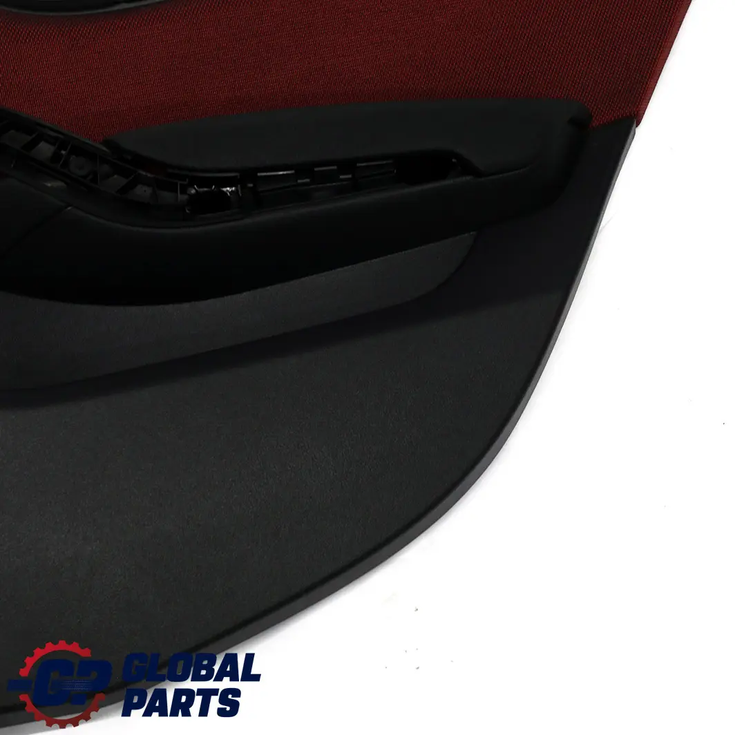 BMW X1 E84 Rear Right Door Card Lining Trim Fabric Cloth Vermilion Red