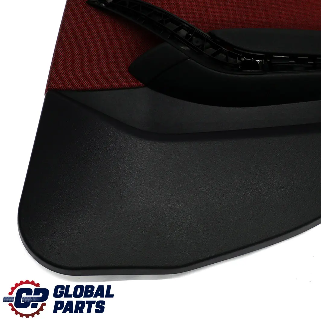 BMW X1 E84 Rear Right Door Card Lining Trim Fabric Cloth Vermilion Red