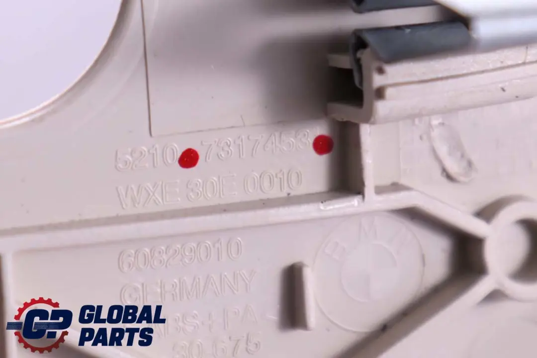 BMW 5 7 F01 F02 F10 LCI G30 Front Seat Support Trim Cover Ivory White 7317453