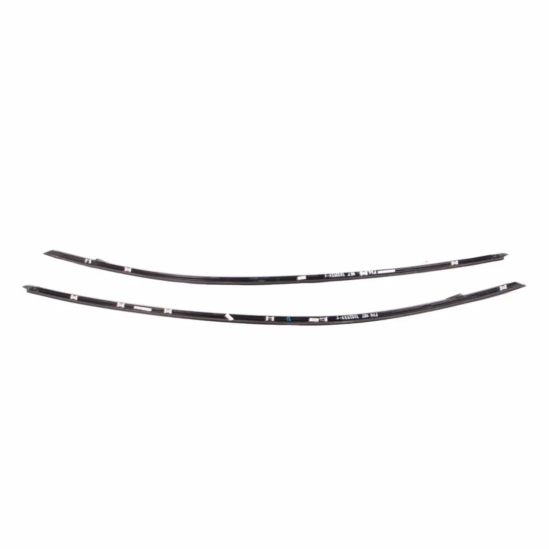 Side Frame Finisher BMW F36 Front Left Right N/O/S Window Trim Strip Black Set