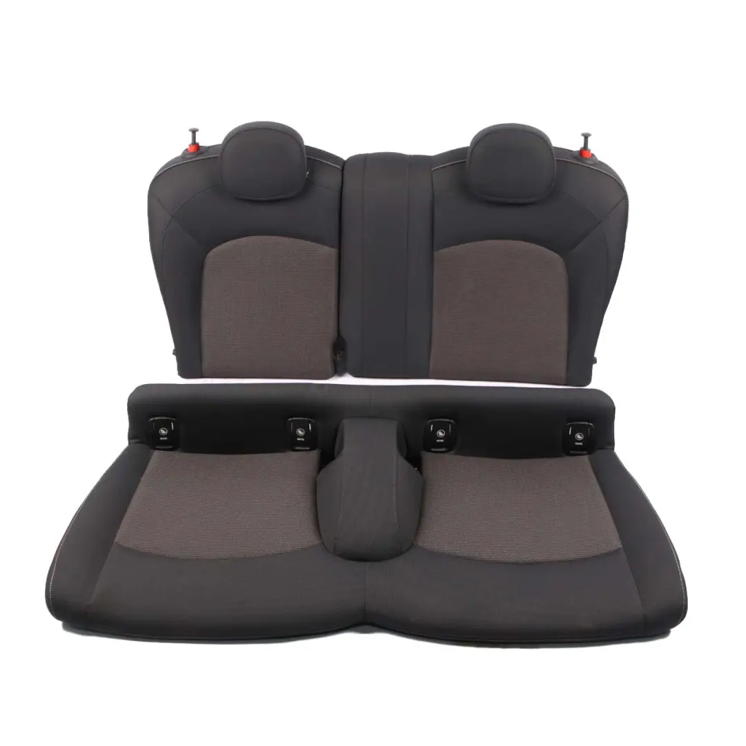 Heated Seats Mini F56 Cooper One Cloth Fabric Set Front Rear Seat Carbon Black