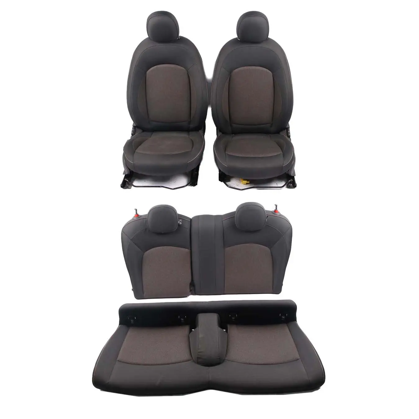 Seats Mini F56 Cooper One Cloth Fabric Interior Set Front Rear Seat Carbon Black