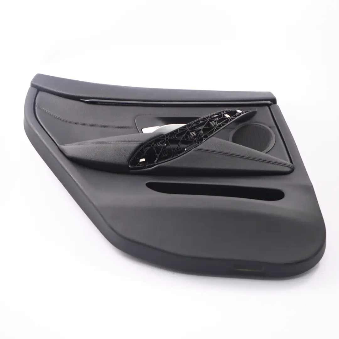 BMW F36 Door Card Trim Rear Left N/S Panelling Lining Leather Black Strip