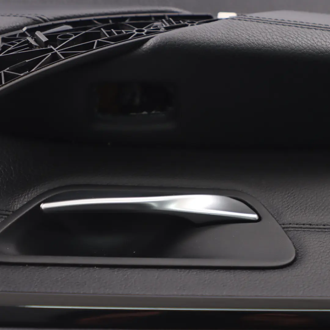 BMW F36 Door Card Trim Rear Left N/S Panelling Lining Leather Black Strip