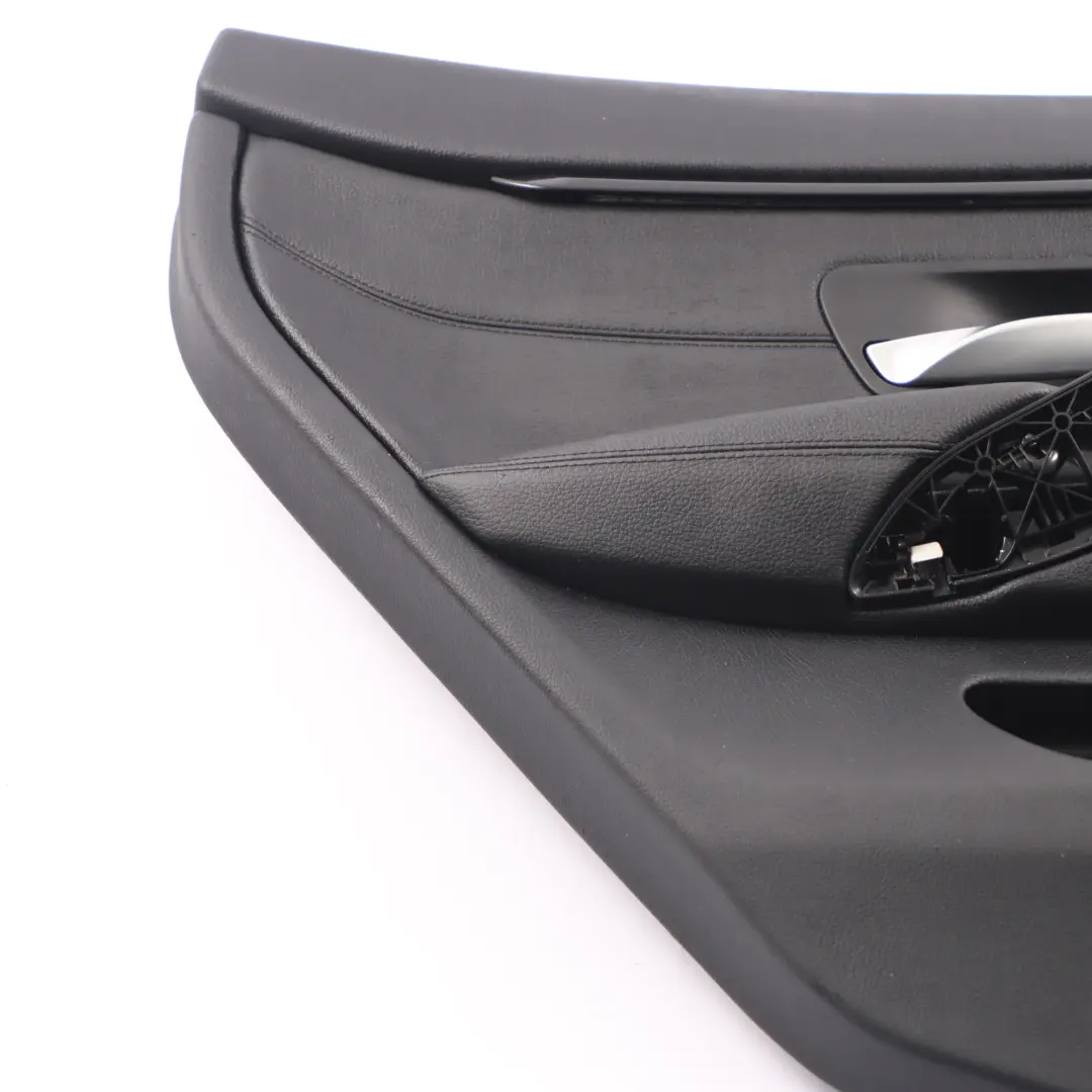 BMW F36 Door Card Trim Rear Left N/S Panelling Lining Leather Black Strip