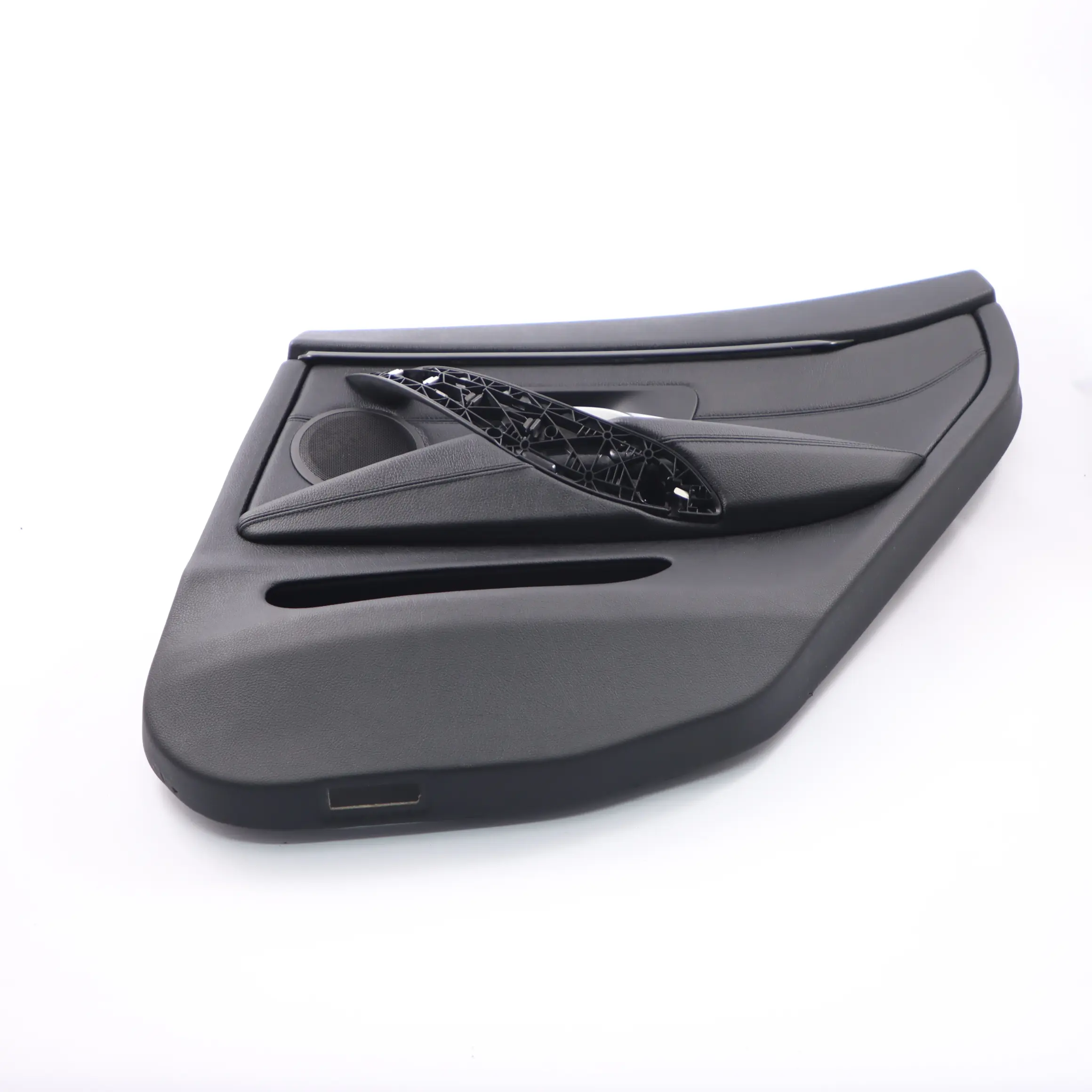 BMW F36 Door Card Trim Rear Right O/S Panelling Lining Leather Black Strip