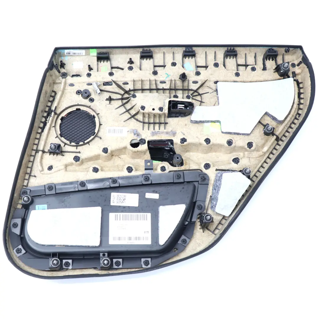 BMW F36 Tarjeta de Puerta Trasera Izquierda Forro Panel Cuero Rojo