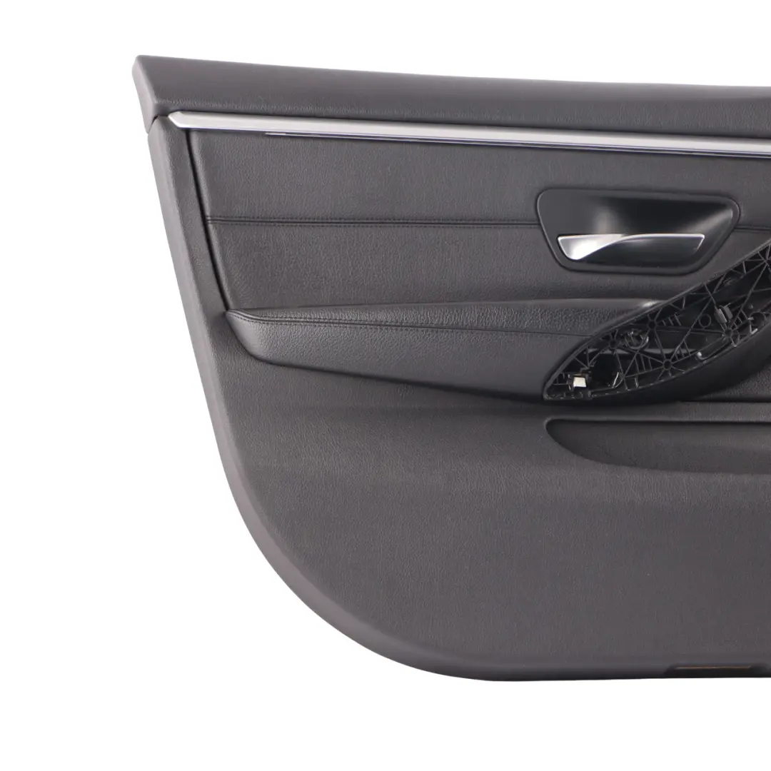 BMW F36 LCI Door Card Front Left N/S Lining Trim Panel Black Leather
