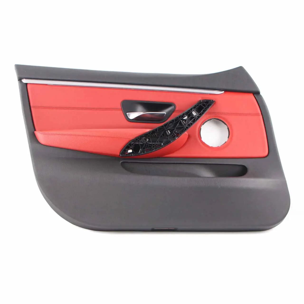 BMW F36 LCI Door Card Front Left N/S Lining Trim Panel Red Leather