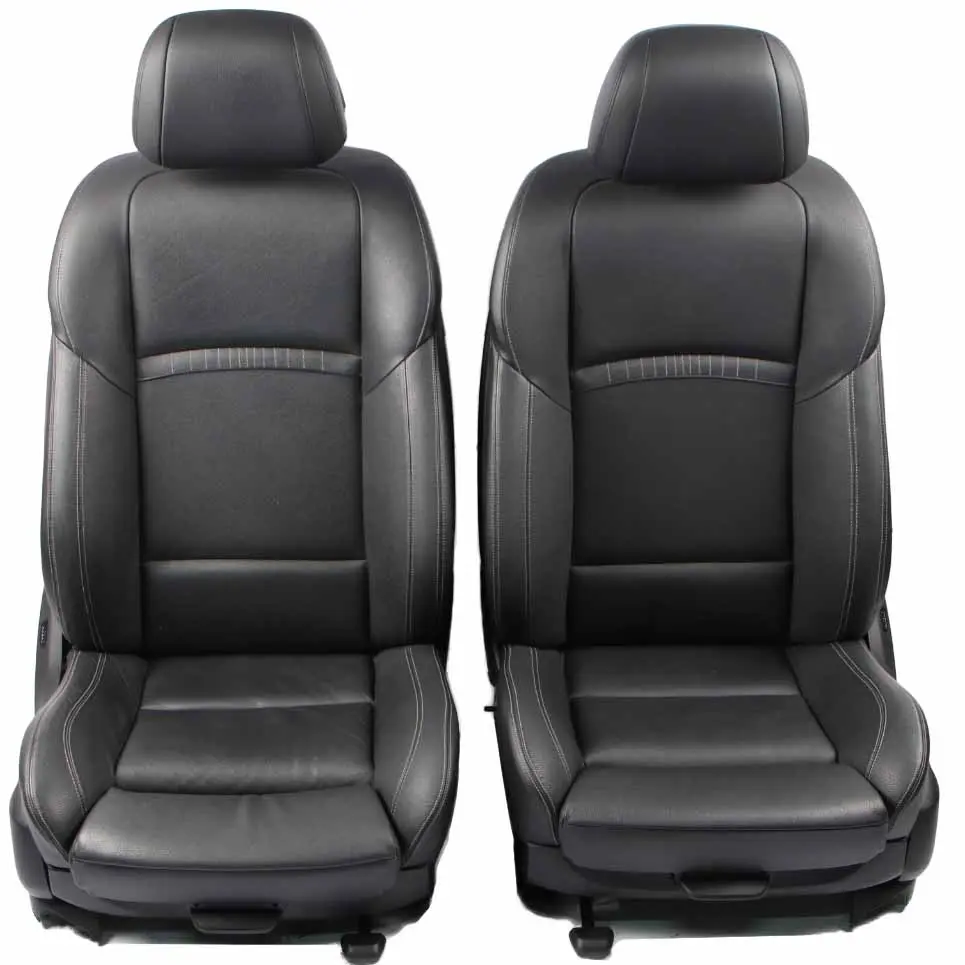 Leather Seats BMW F10 LCI M Sport Heated Black Exclusive Seam Front Rear Seat