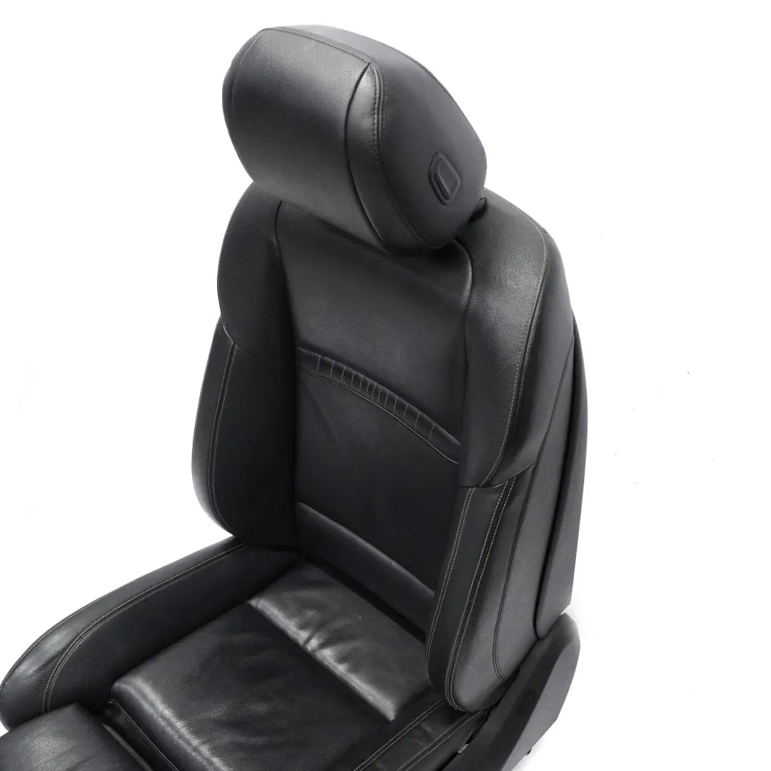 BMW F10 F11 LCI M-Sport Asiento Delantero Calefactable Izquierdo Cuero Negro