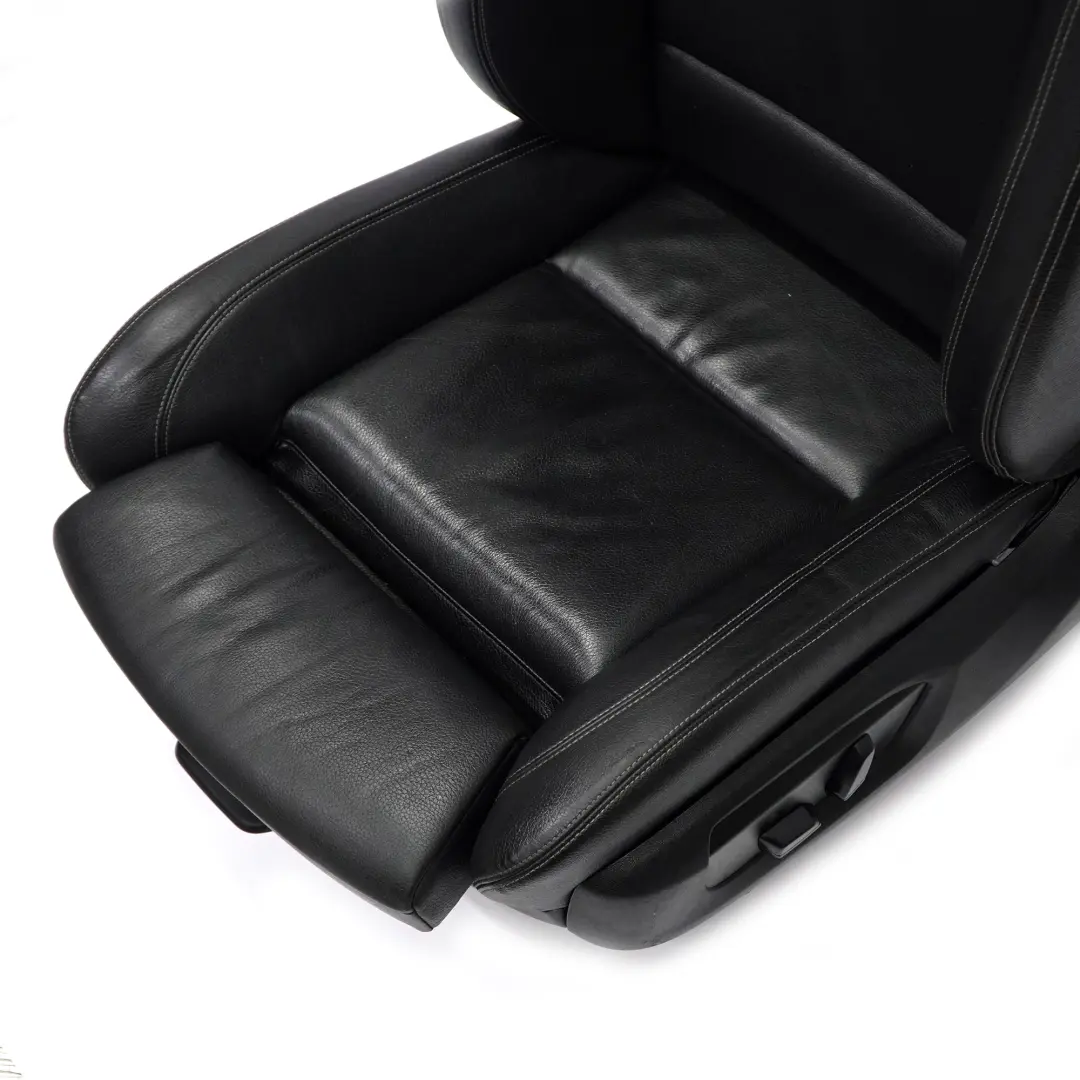 BMW F10 F11 LCI M-Sport Asiento Delantero Calefactable Izquierdo Cuero Negro