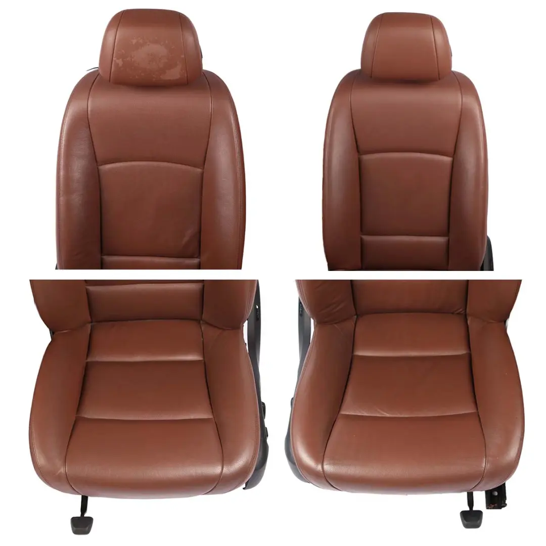 Seats BMW F10 LCI Heated Brown Leather Interior Front Rear Seat With Door Cards