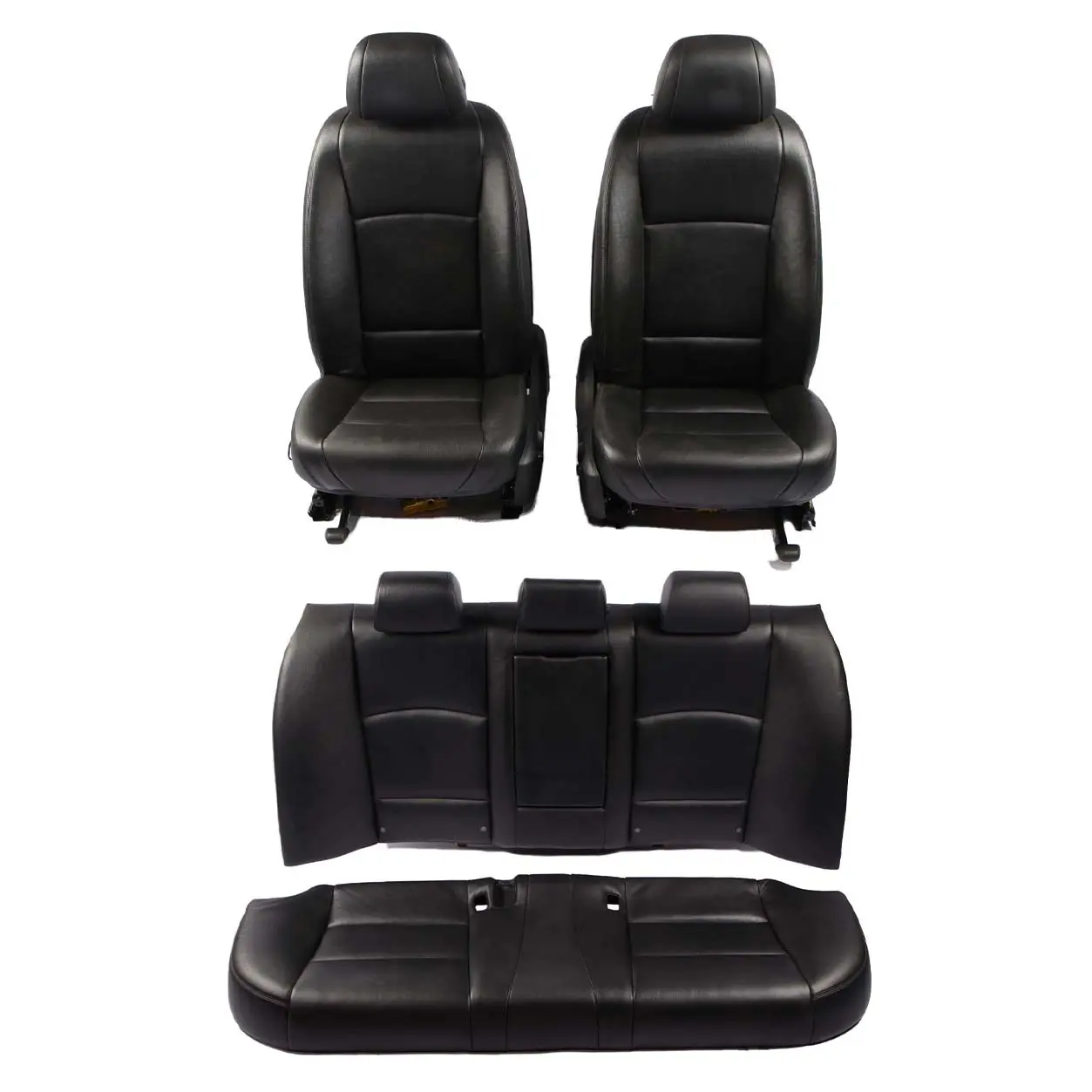 BMW F10 LCI Heated Black Leather Interior Seats Front Rear Seat With Door Cards