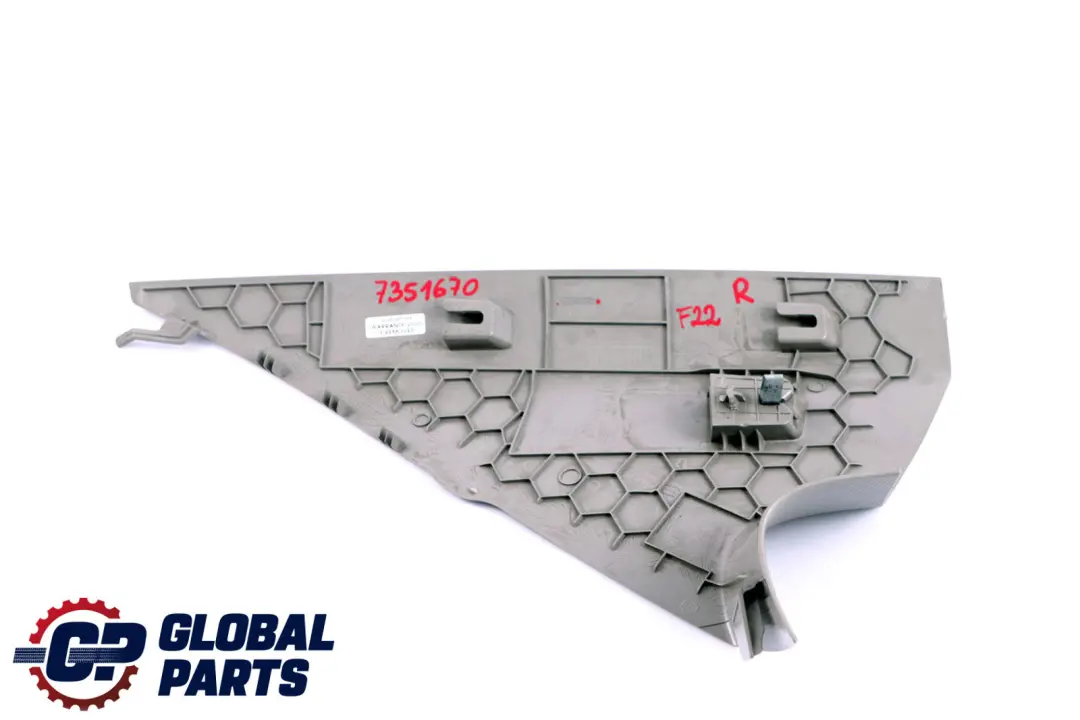 BMW 2 er F22 LCI Verkleidung C-Säule Vorne Rechts Everestgrau Grau 7291176