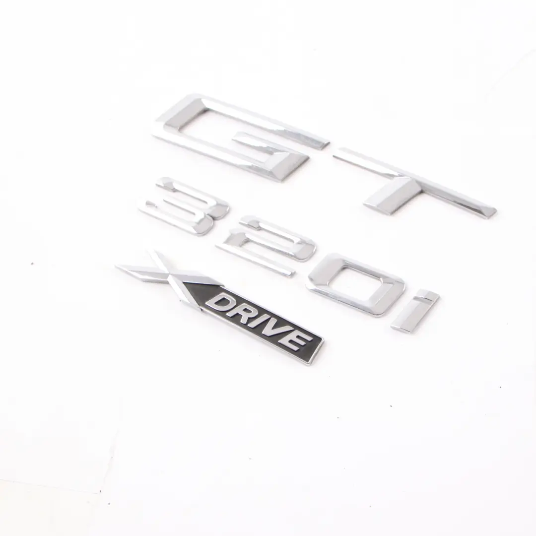 BMW F34 GT Lettering Emblem 320i xDrive Rear Boot Trunk Tailgate Adhered 7351963