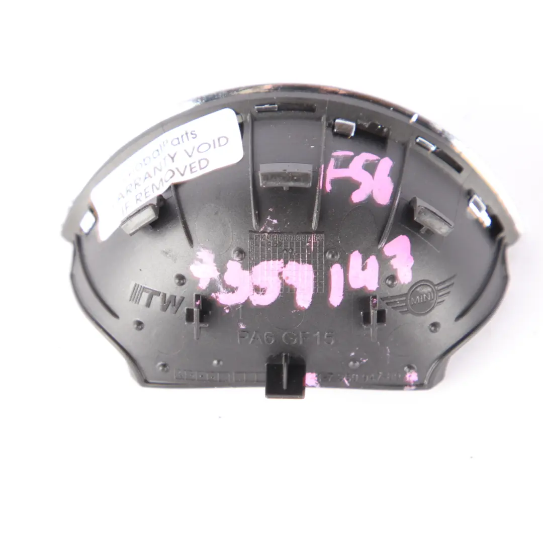 Door Opener Cover Mini F55 F56 F60 Screw Front N/O/S Black Chrome 7359947