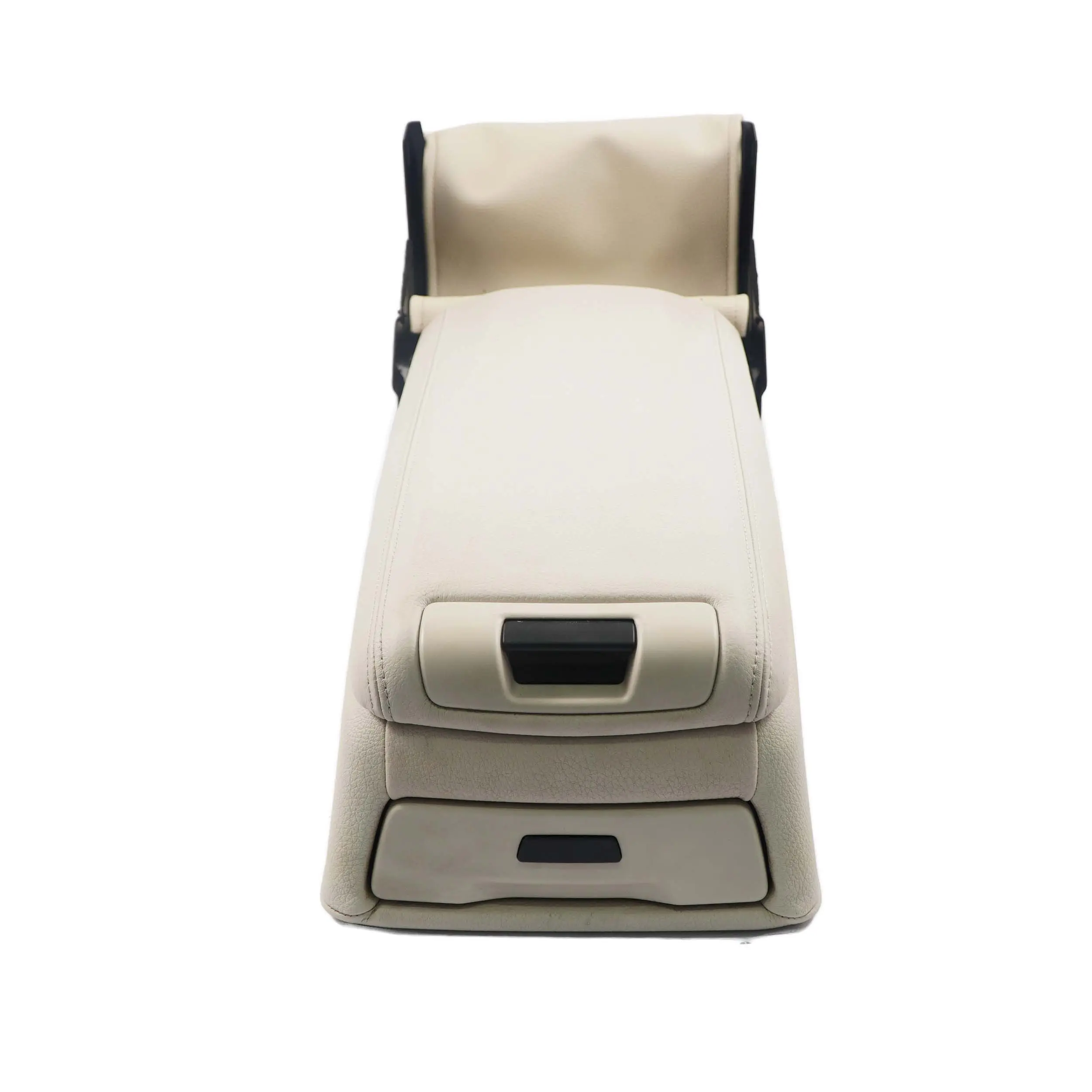 Rear Seat Armrest BMW F01 Centre Middle Tray Cup Holder Leather Ivory White