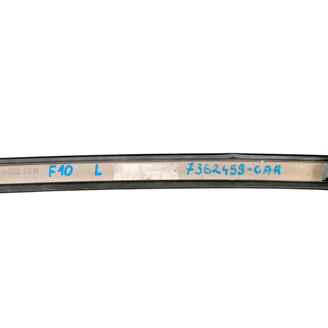 BMW 5 F10 LCI Left N/S Roof Moulding Gutter Rail Trim Carbonschwarz Black - 416