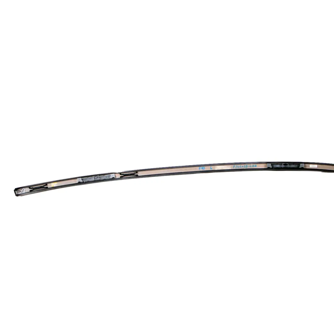 BMW 5 F10 LCI Left N/S Roof Moulding Gutter Rail Trim Carbonschwarz Black - 416
